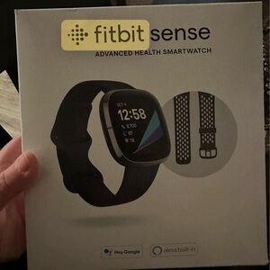 Fitbit Black Smartwatch with Advanced Health Tracking